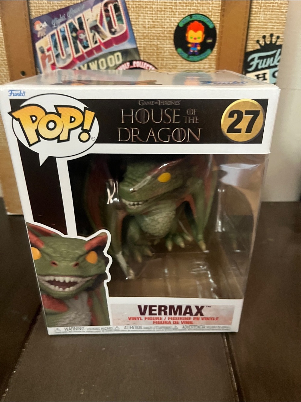 Funko Vermax Pop! Vinyl Figure - Green with Yellow Eyes and Red Wing Accents